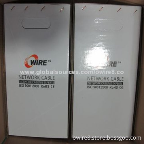 Network LAN Cat6 Cable with HDPE Insulation, OEM Orders Welcomed